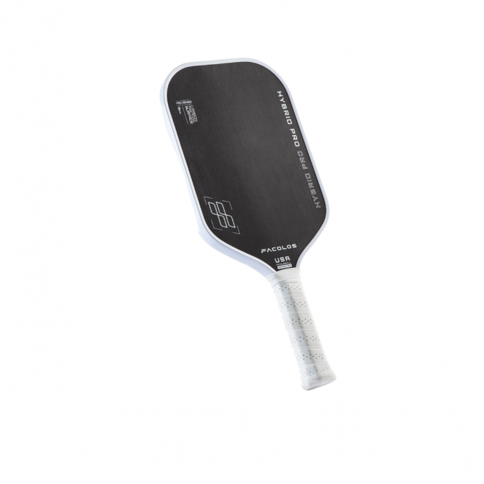 Vợt Pickleball Facolos Pro Series – Hybrid Pro 16MM - Đen Viền Trắng - Ảnh 2