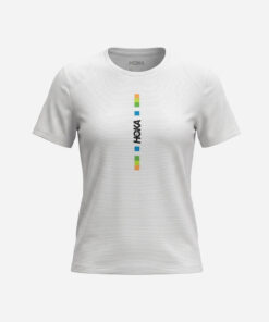 Áo Thun Nữ HOKA Everyrun Short-Sleeve Joy Printed - Trắng